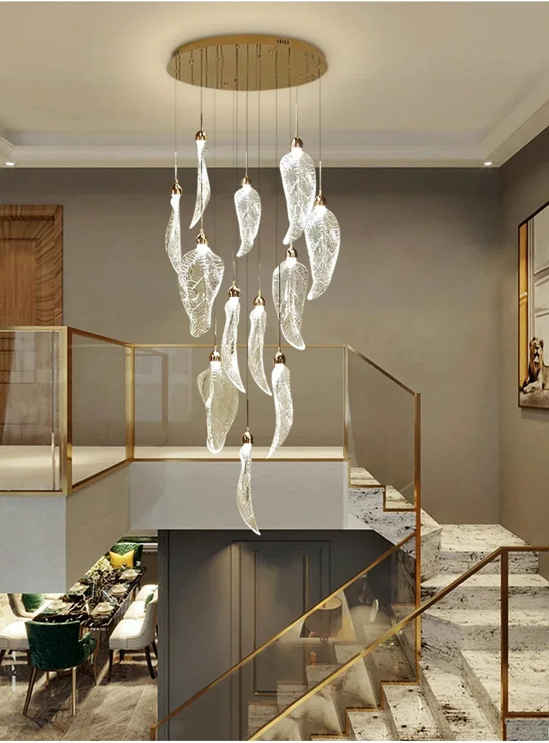 Elyora Acrylic Staircase Chandelier