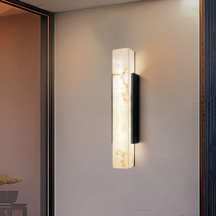 Zoya Outdoor Marble Wall Light - NYRALONDON