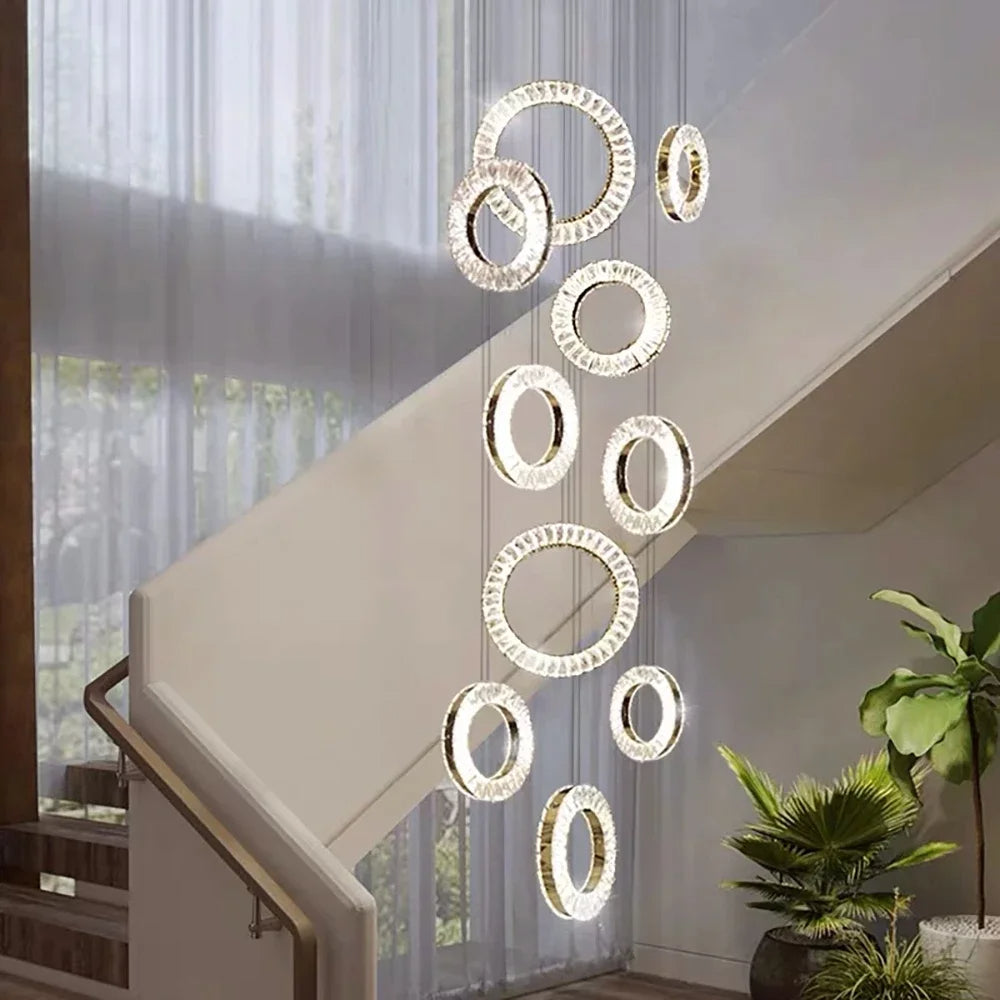 Belmont Staircase Ring Chandelier