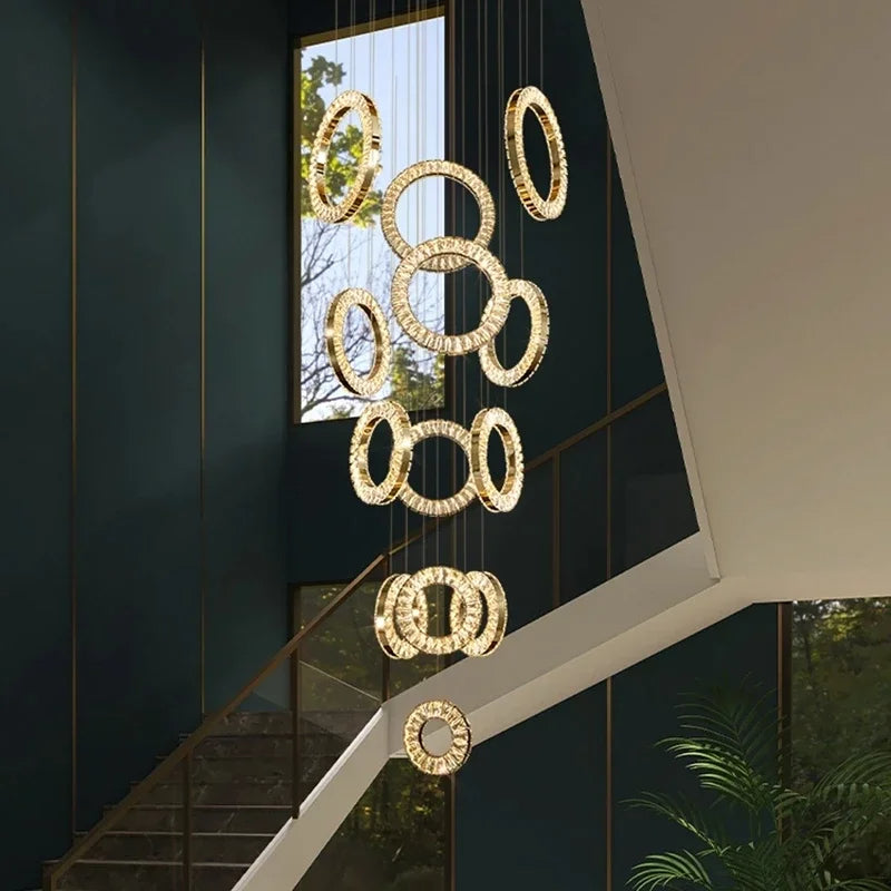 Belmont Staircase Ring Chandelier