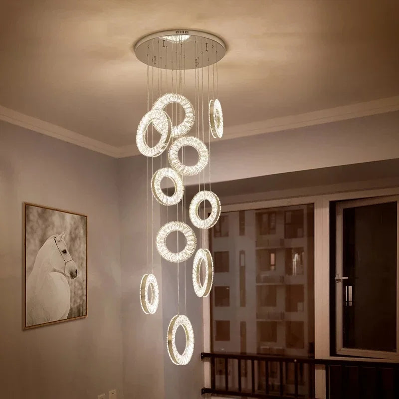 Belmont Staircase Ring Chandelier