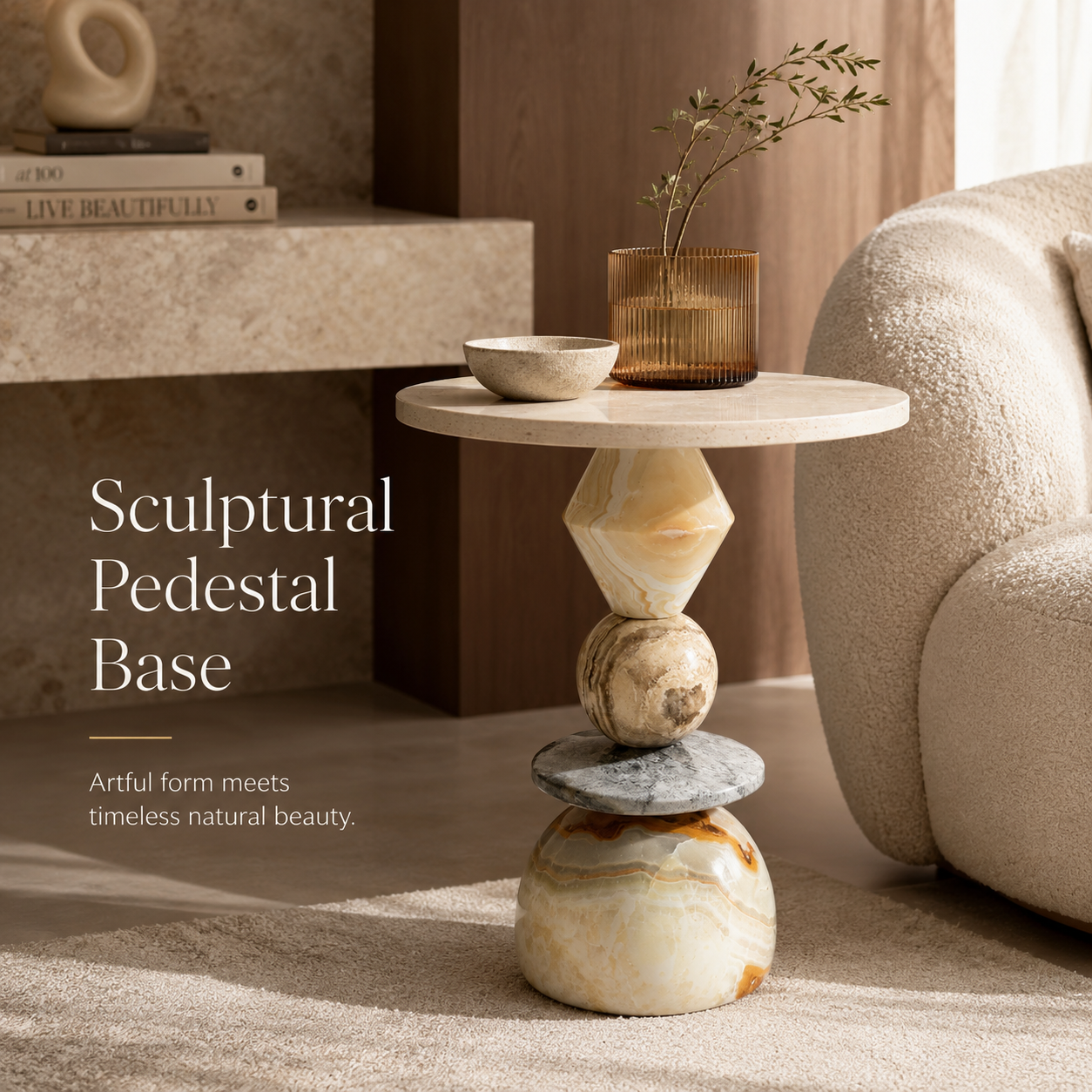 Onyxa Marble Side Table