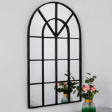 Window Style Arched Mirror 100x60cm