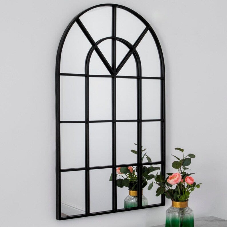 Window Style Arched Mirror 100x60cm
