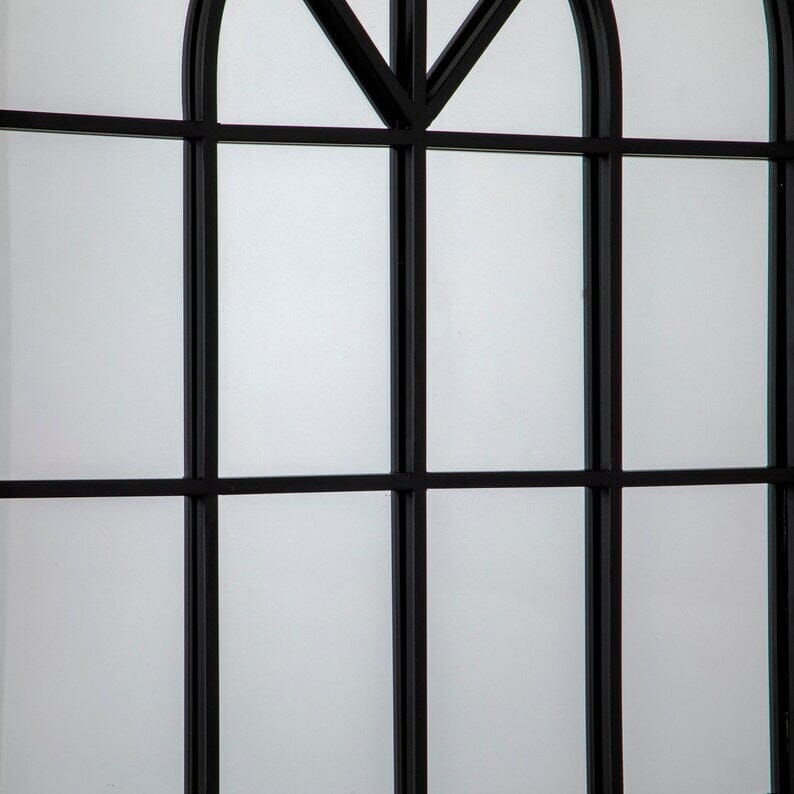 Window Style Arched Mirror 100x60cm