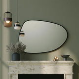 Irregular Wood Mirror for Wall