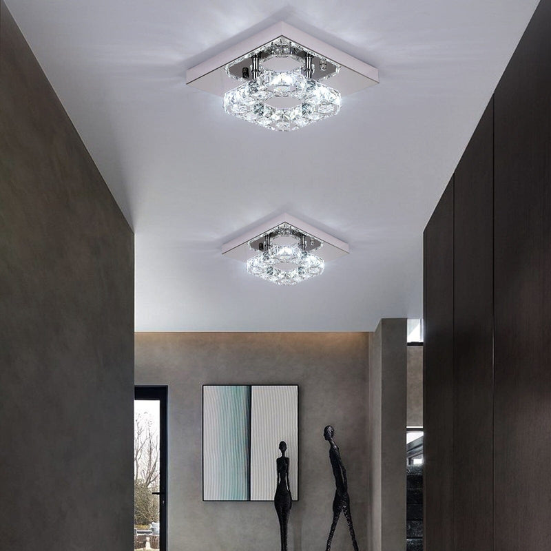 Armani Crystal Square Chandelier