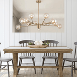 Modern Smoky Sputnik Chandelier