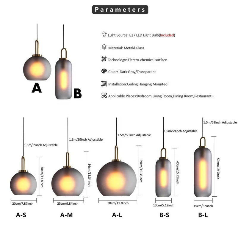 Modern Smoky Stafford Lights