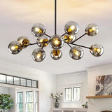 Modern Smoky Sputnik Chandelier