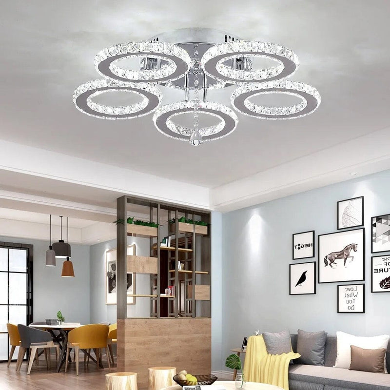 Ceiling Crystal Ring Chandelier