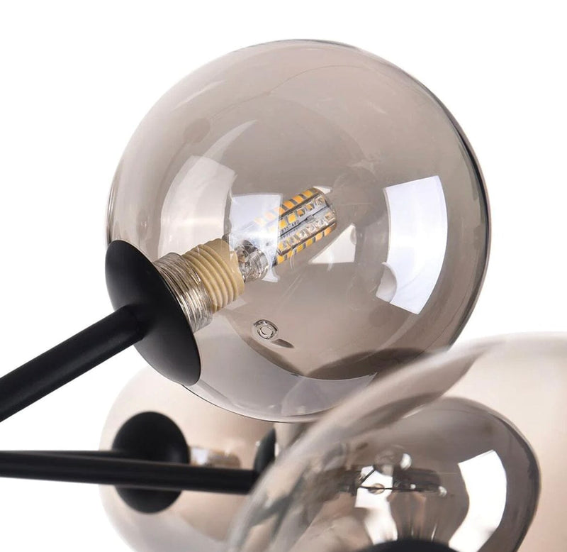 Modern Smoky Sputnik Chandelier