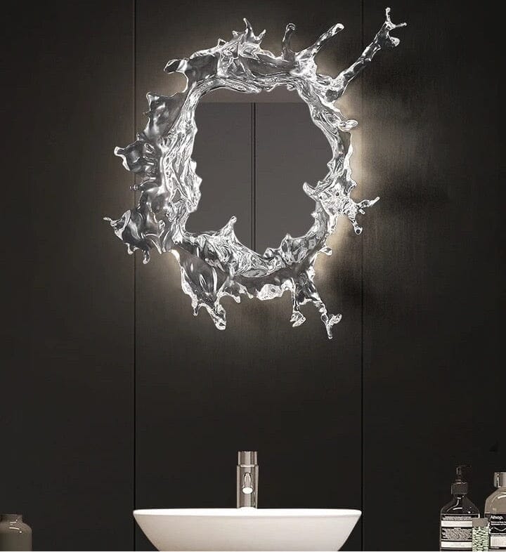 Water Splash LED Mirror
