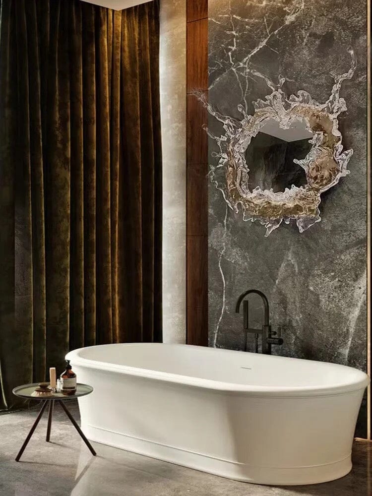 Water Splash LED Mirror