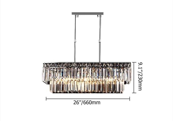 Sharon Crystal Pendant Dining Room Chandelier