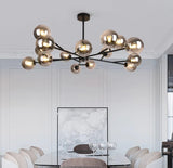 Modern Smoky Sputnik Chandelier