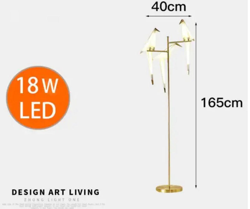 Nordic Acrylic Bird Floor Lamp