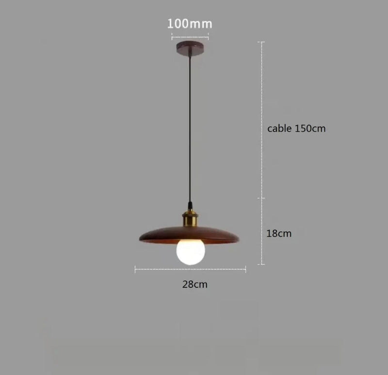 Nordic Solid Wood Decorative Pendant Light