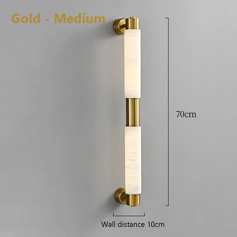 Alvessa Tube Alabaster Wall Lamp