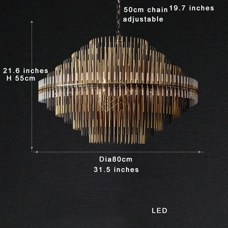 Indus Glass Bar Pendant Light
