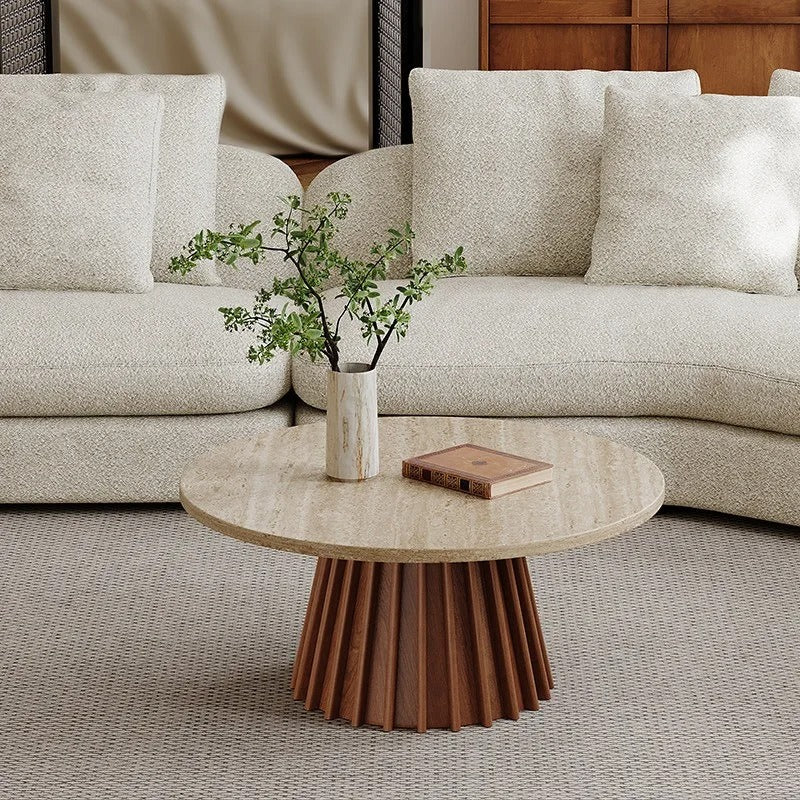 Ovela Travertine Coffee Table