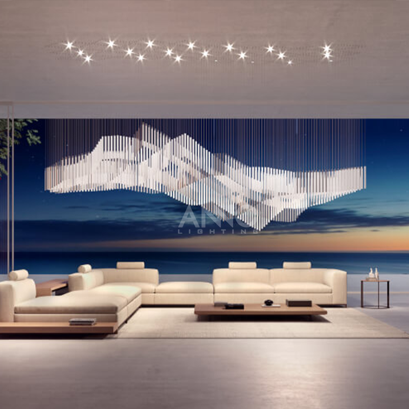 Diamond Cloud Glass Chandelier