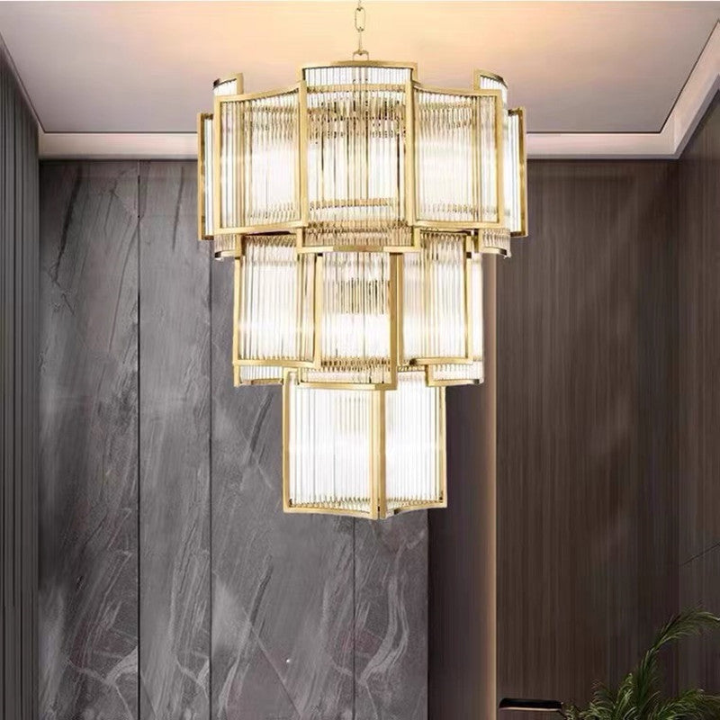 LumaX Crystal Gold Chandelier