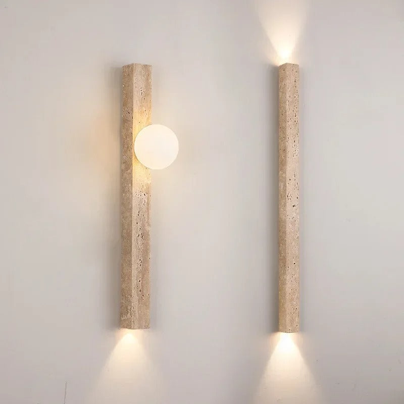 Olivra Travertine Wall Lamp