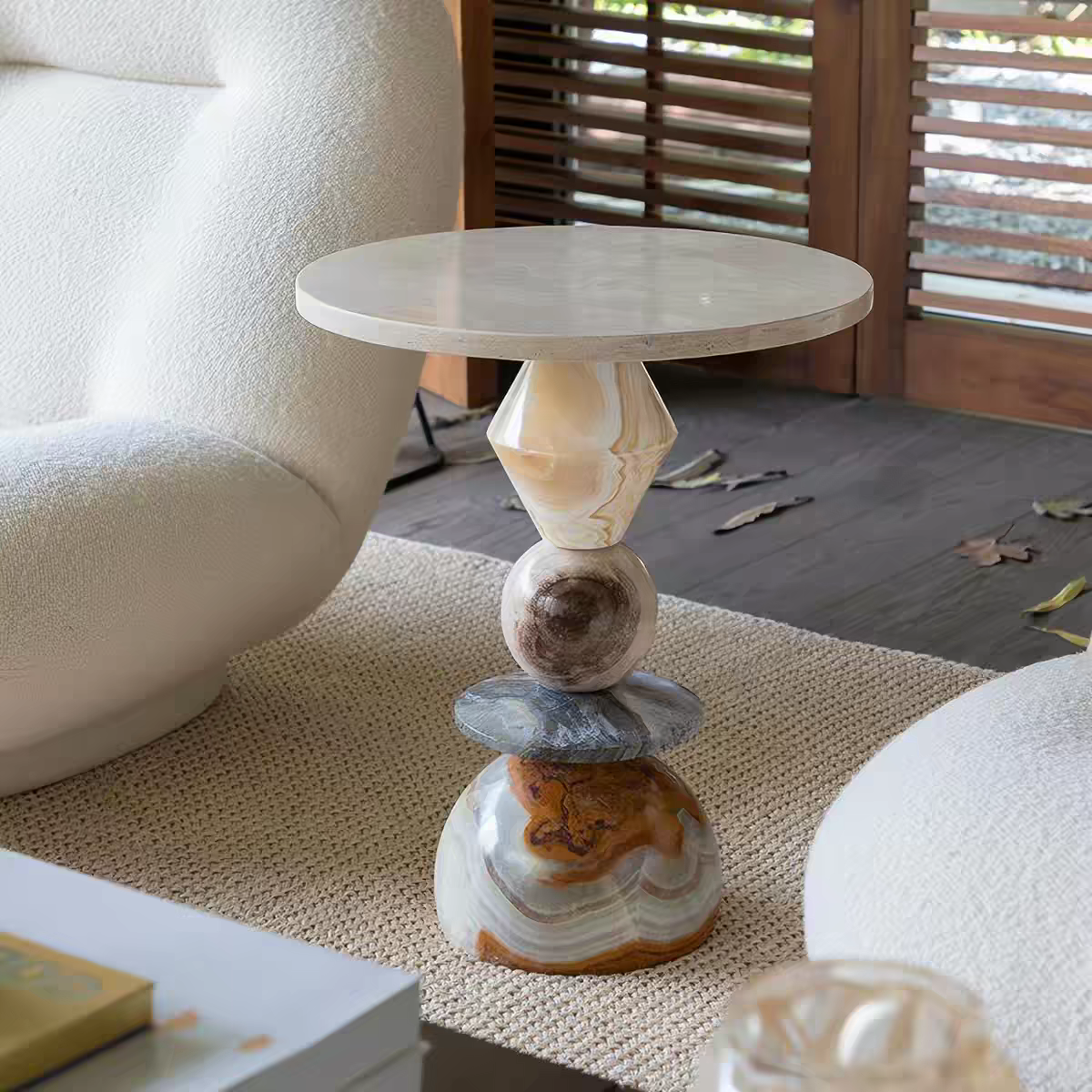 Onyxa Marble Side Table