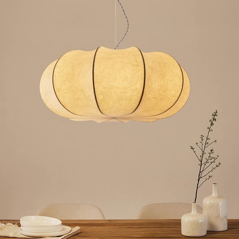 Pumpkin Silk Pendant Light