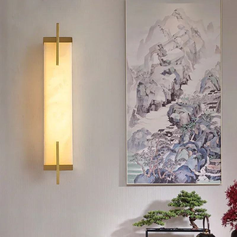 Sterling Alabaster Wall Sconce