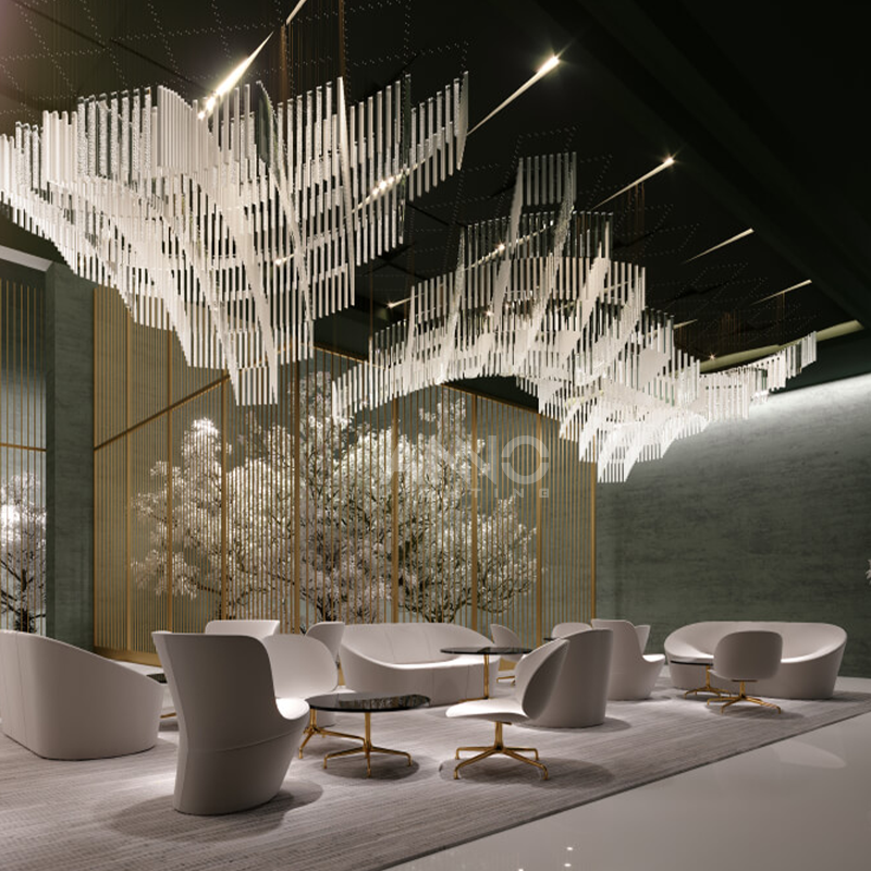 Diamond Cloud Glass Chandelier