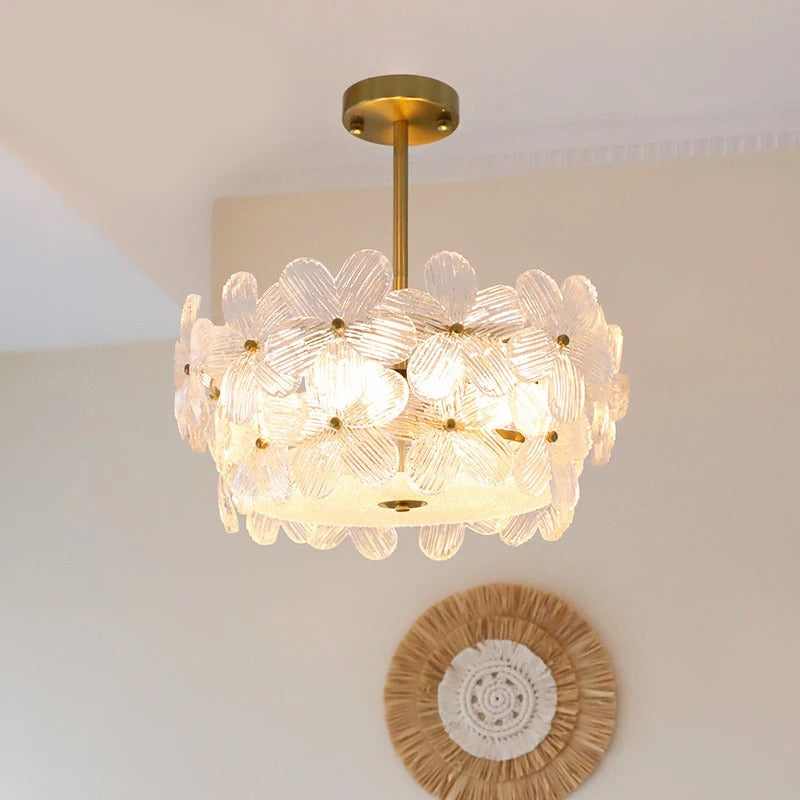Aveino Flower Glass Ceiling Light