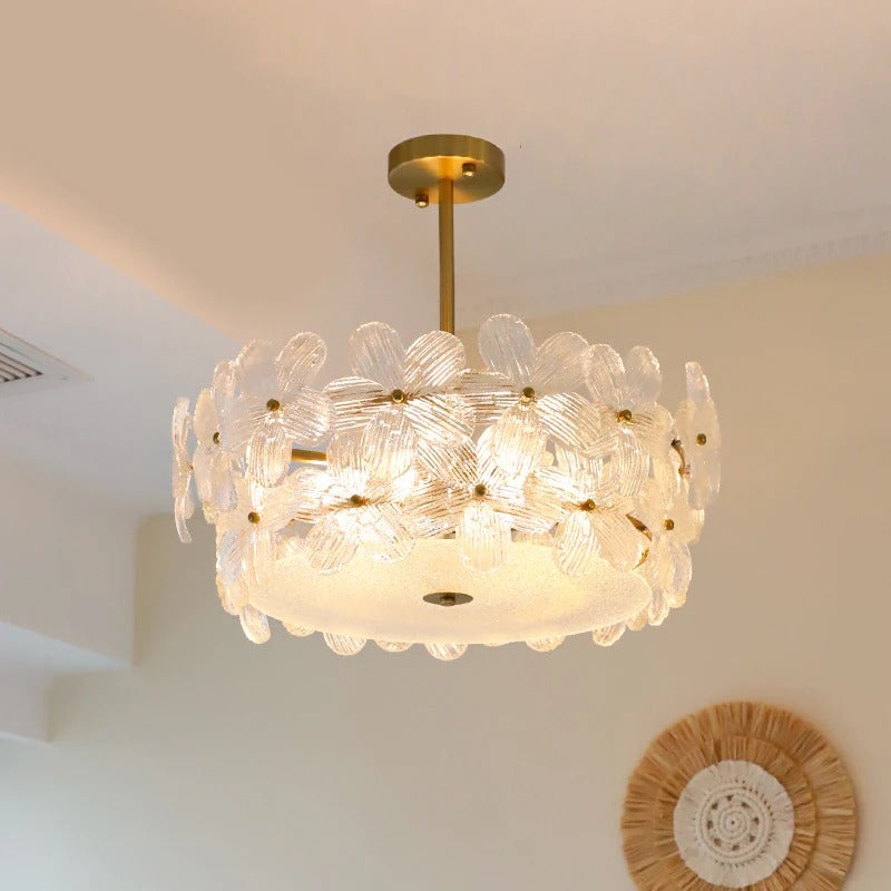 Aveino Flower Glass Ceiling Light