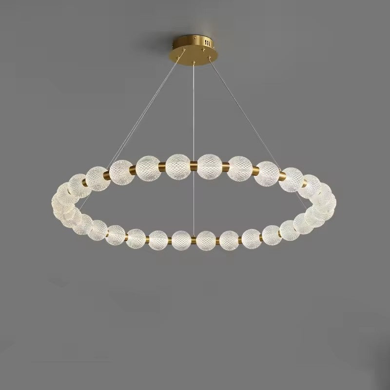 Acrylic Ball Ring Chandeliers