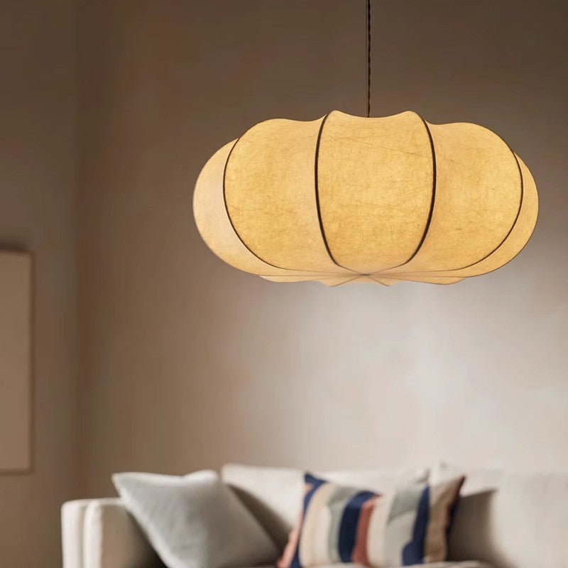 Pumpkin Silk Pendant Light