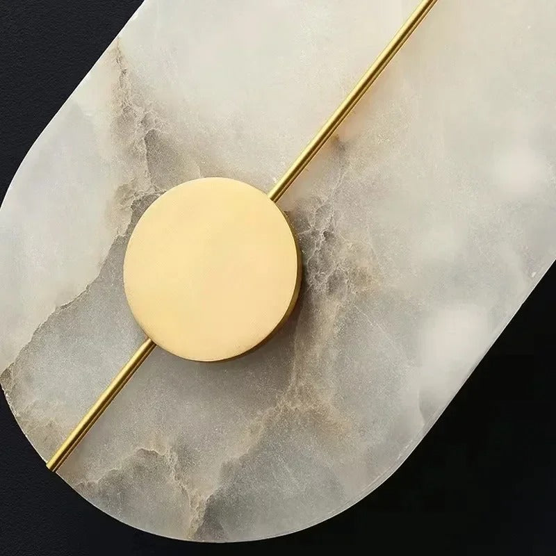 Ethereal Moon Marble Wall Lamp