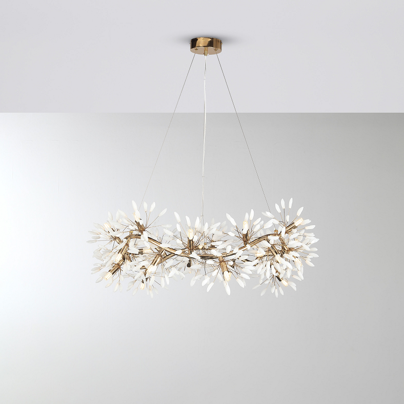 Aster White Jade Chandelier