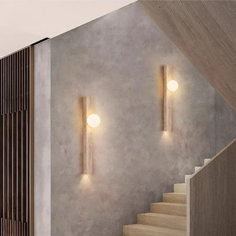 Olivra Travertine Wall Lamp