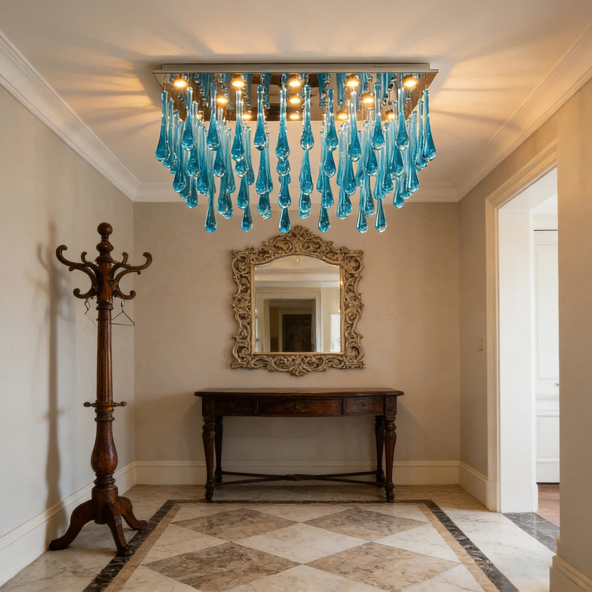 Luminic Water Drop Crystal Chandelier