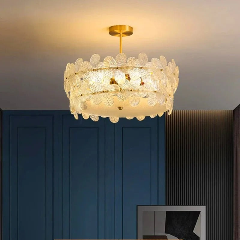 Aveino Flower Glass Ceiling Light