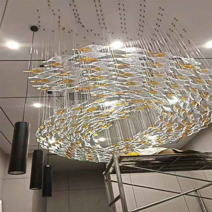 Floating Leaves Modern Chandelier