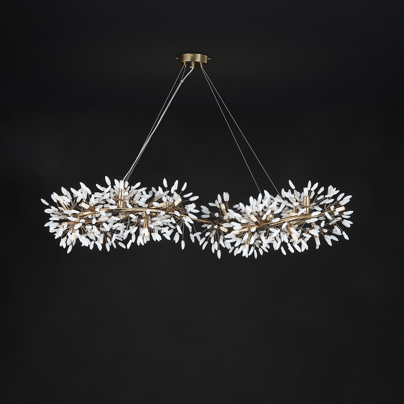 Aster White Jade Chandelier