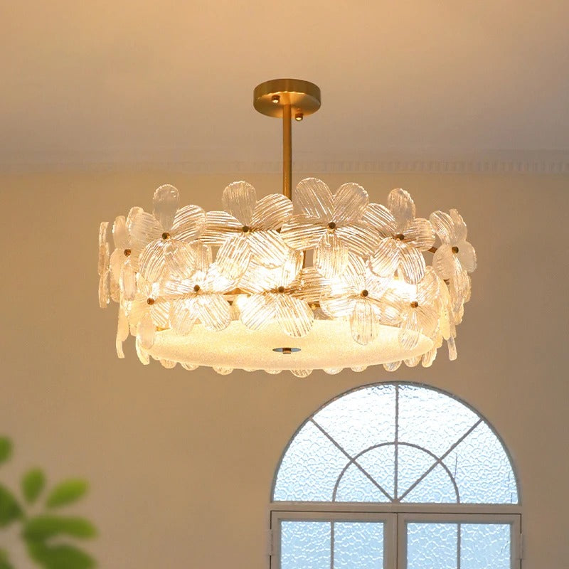 Aveino Flower Glass Ceiling Light