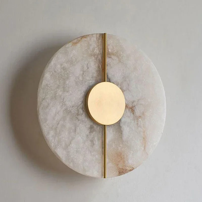 Ethereal Moon Marble Wall Lamp