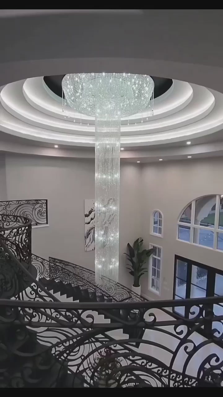 Kresta Extra Large Waterfall Crystal Chandelier