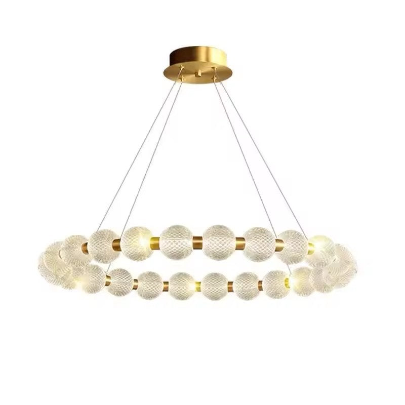 Acrylic Ball Ring Chandeliers