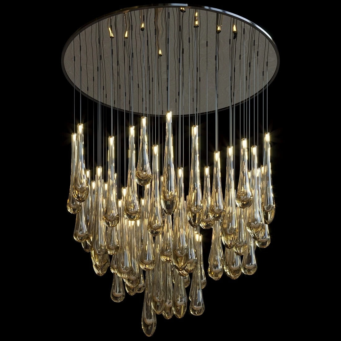 Luminic Water Drop Crystal Chandelier