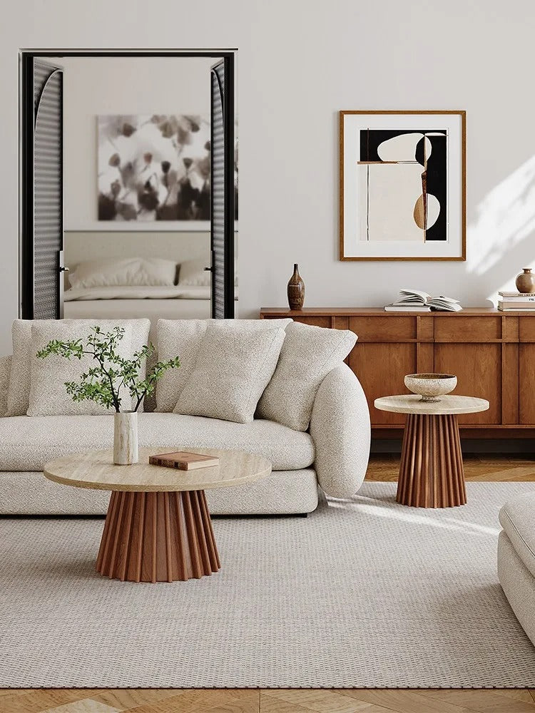 Ovela Travertine Coffee Table