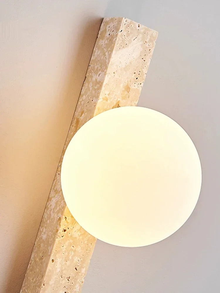 Olivra Travertine Wall Lamp